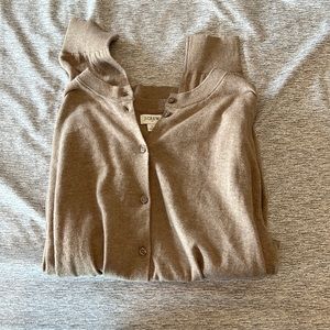 mocha brown long sleeve button up sweater